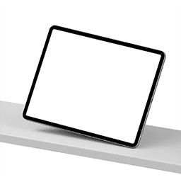 iPad Pro 12,9-inch Silver Mockup
