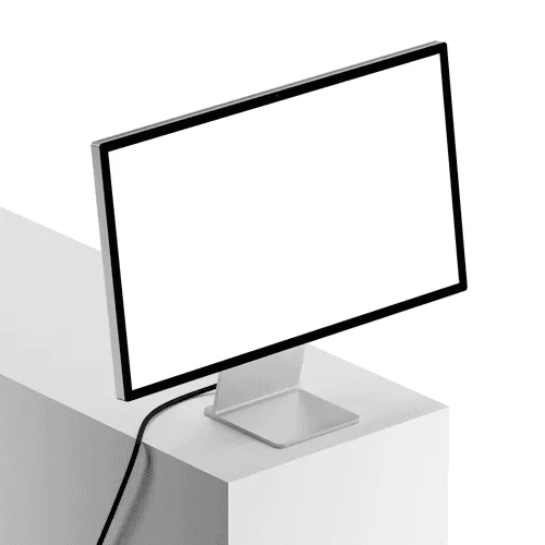 Studio Display Sitting on a Block
