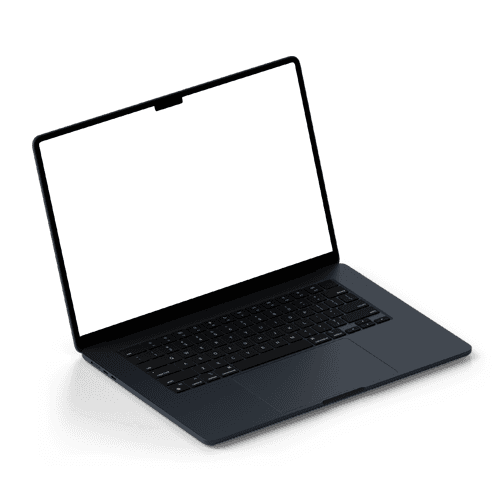 MacBook Air 15-inch Midnight Mockup