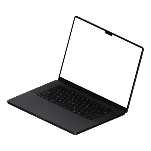 Isometric MacBook Pro 16-inch Space Black