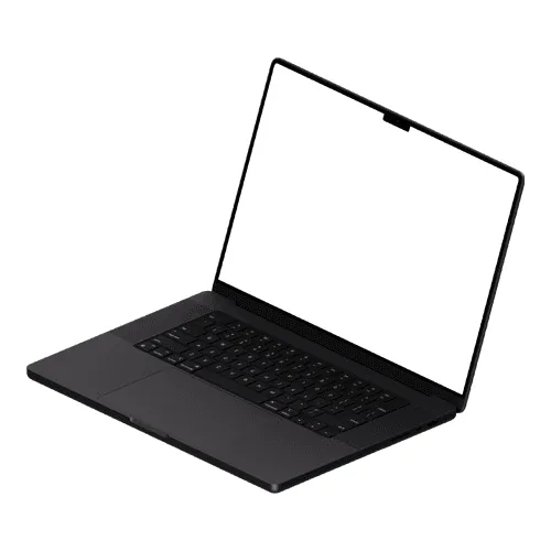 Isometric MacBook Pro 16-inch Space Black