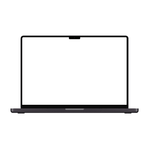 MacBook Pro 16-inch Space Black Front