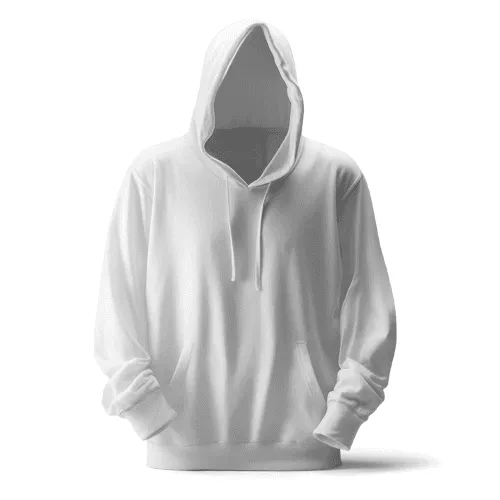 Ghost Mannequin Hoodie Mockup With Hood Open