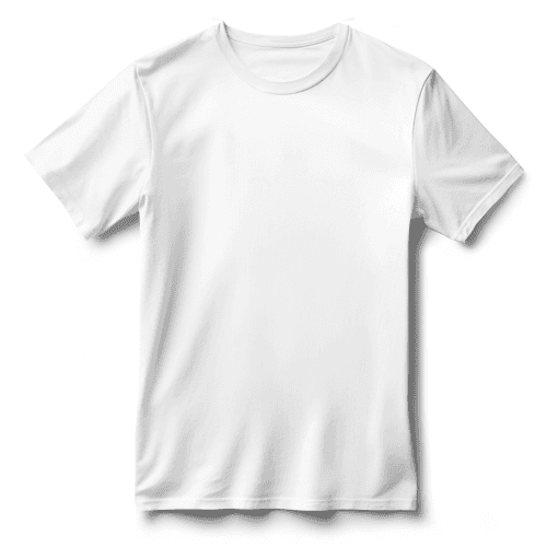 T-Shirt Mockup From Top View With Soft Shadow