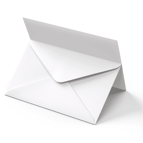 79x140 mm envelope and postcard mockup