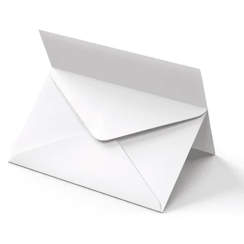 79x140 mm envelope and postcard mockup