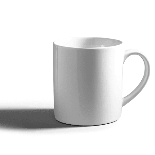 White Porcelain Mug Mockup