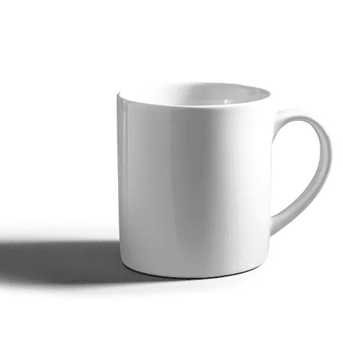 White Porcelain Mug Mockup