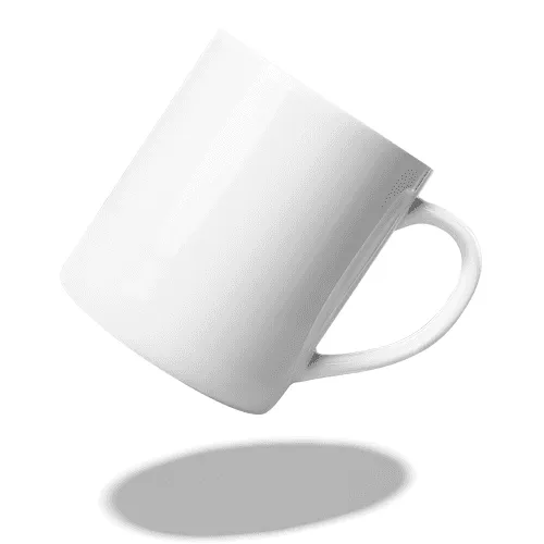 Flying White Mug Mockup