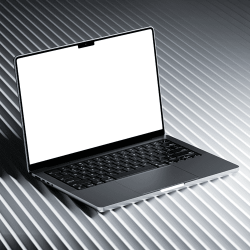 MacBook Pro Mockup On Abstract Background