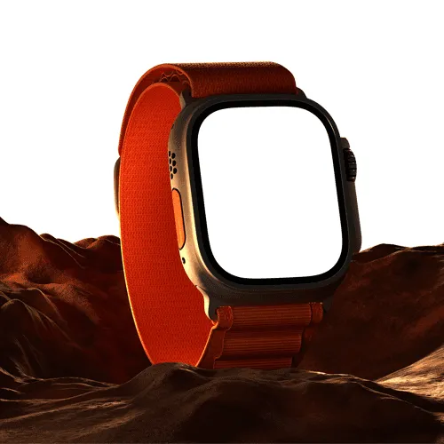 Apple Watch Mockup With Rock Prop