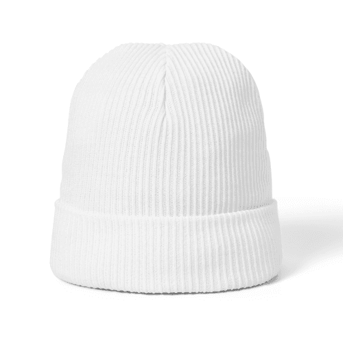White Beanie Mockup
