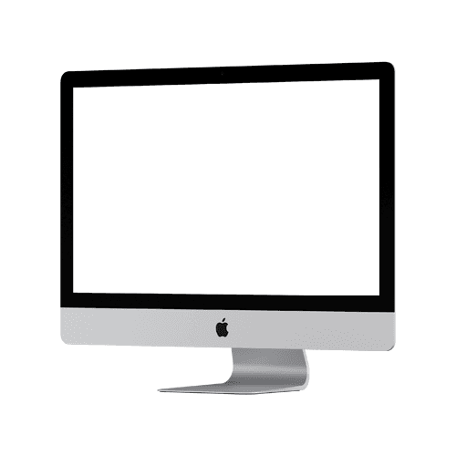 iMac 27-inch Mockup Left View