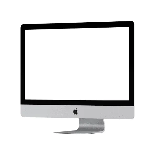 iMac 27-inch Mockup Left View