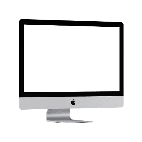 iMac 27-inch Mockup Right View