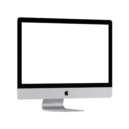 iMac 27-inch Mockup Right View