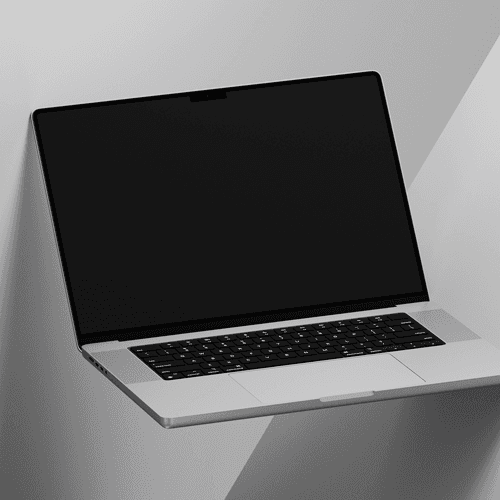 MacBook Pro 16-inch Space Gray Mockup