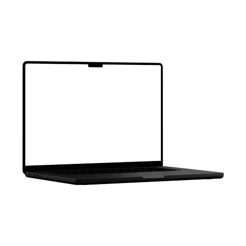 MacBook Pro 16 inch Right View Mockup