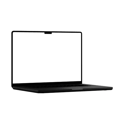 MacBook Pro 16 inch Right View Mockup