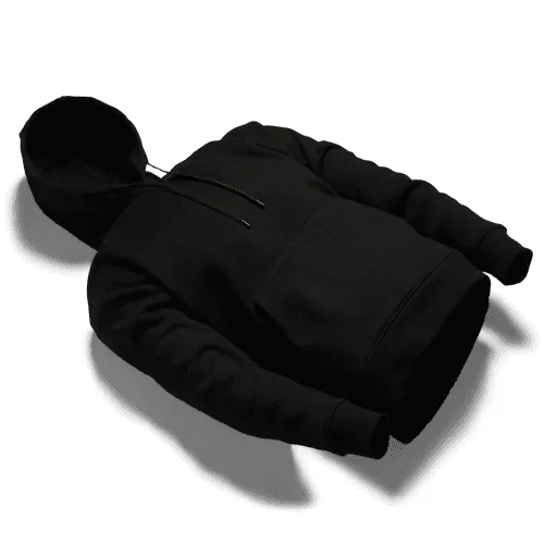 Perspective Black Pullover Hoodie Mockup