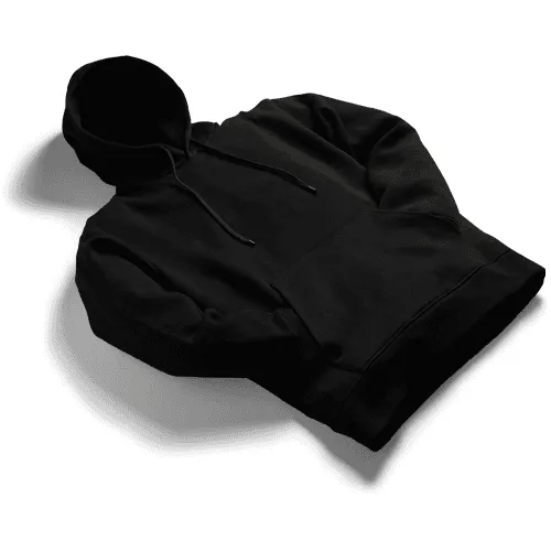 Pocket Black Pullover (Right Side) Mockup
