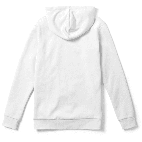 Pocketless Pullover Hoodie Back Mockup