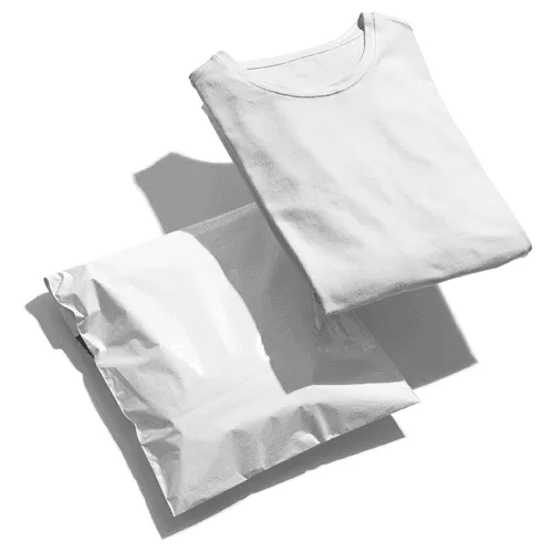 T-shirt With Poly Mailer Mockup Scene