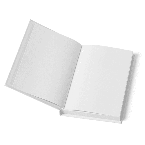 Open Hardcover Book Mockup (5.5x8.5 in)