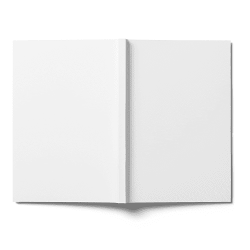 Back of Open Softcover Book (5,5x8,5 in)