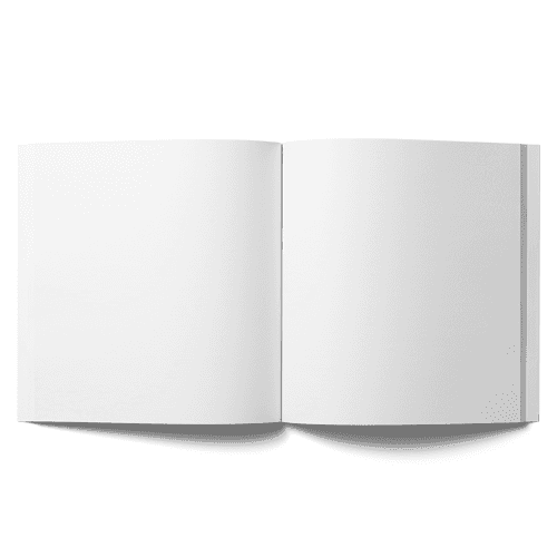 Open Softcover Book (8.5x9.5 in)