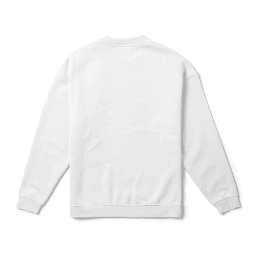 Crewneck Sweatshirt Back Top View Mockup
