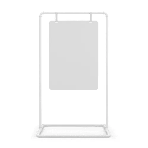 Signage Leather Straps Stand Mockup