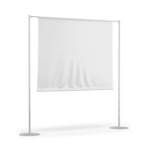 Vinyl Banner Stand Right View Mockup