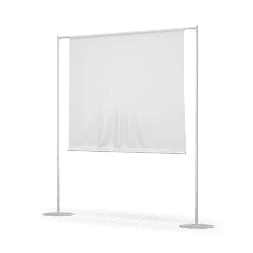 Vinyl Banner Stand Left View Mockup