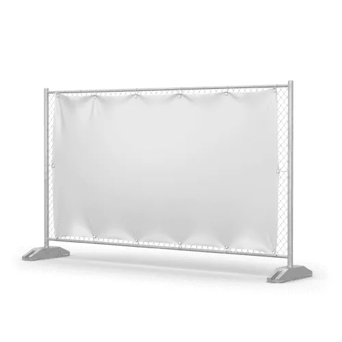 Street Vinyl Banner Left View Mockup