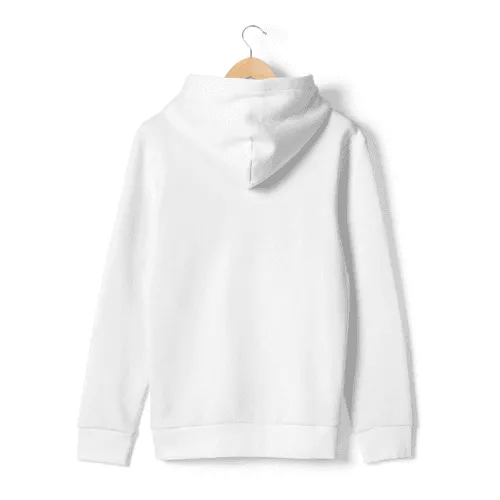 Kangaroo Pocket Pullover Hoodie Back Mockup