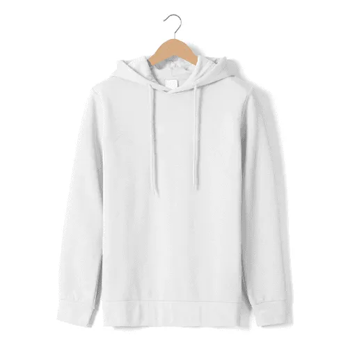 Pocketless Hoodie Fleece Mockup