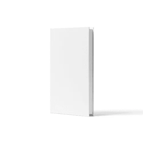 Hardcover Book Mockup Left View (5.5x8,5 in)