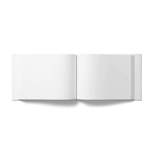 Landscape Hardcover Book Open (10x7 in)
