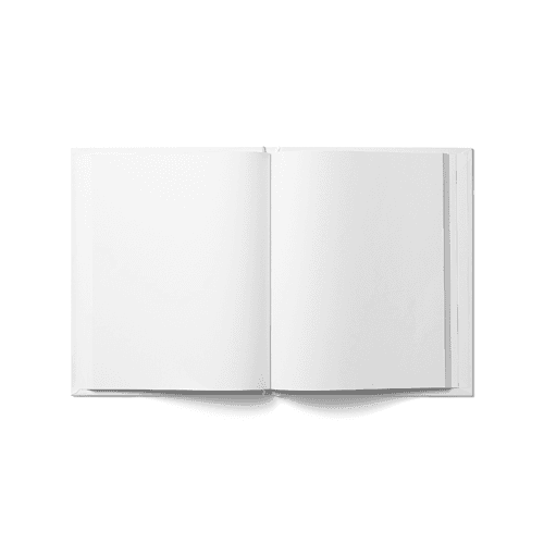 Crown Quatro Hardcover Book Open (8x10 in)
