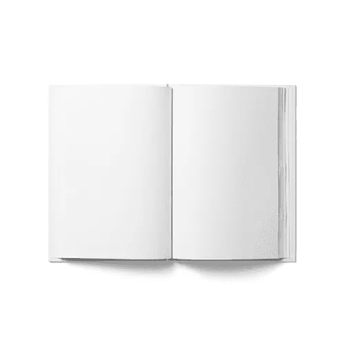 Crown Quatro Hardcover Book Open (7x10 in)