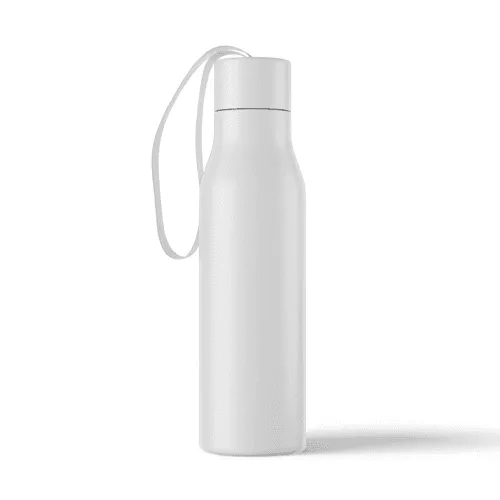 Matte White Water Bottle Mockup
