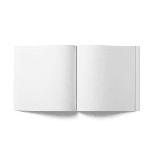 Square Softcover Book Open (7.5x7.5 in)