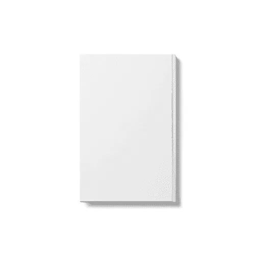 Medium Octavo Hardcover Book Back Mockup (5,25x8 in)