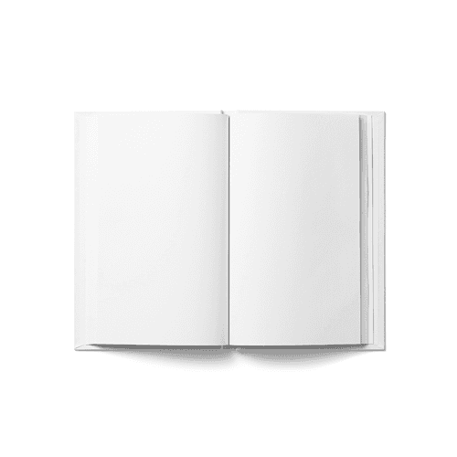Open Hardcover Book Mockup (5,5x8,5 in)