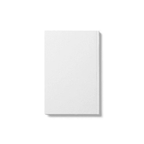 Hardcover Book Back Mockup (5,5x8,5 in)