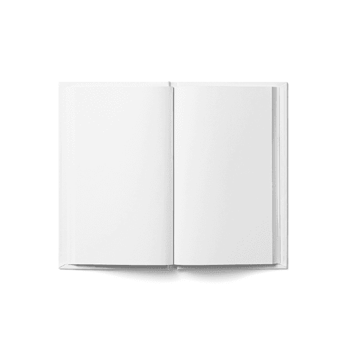 Open Hardcover Book Mockup (4,25x6,87 in)