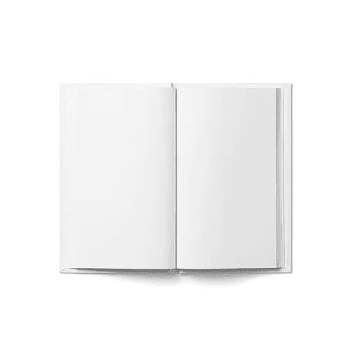 Open Hardcover Book Mockup (4,25x6,87 in)