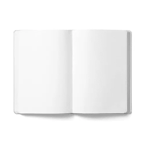 Open Notebook Diary Planner Mockup