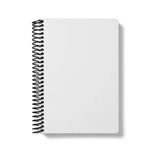 Spiral Notebook Diary Planner Mockup